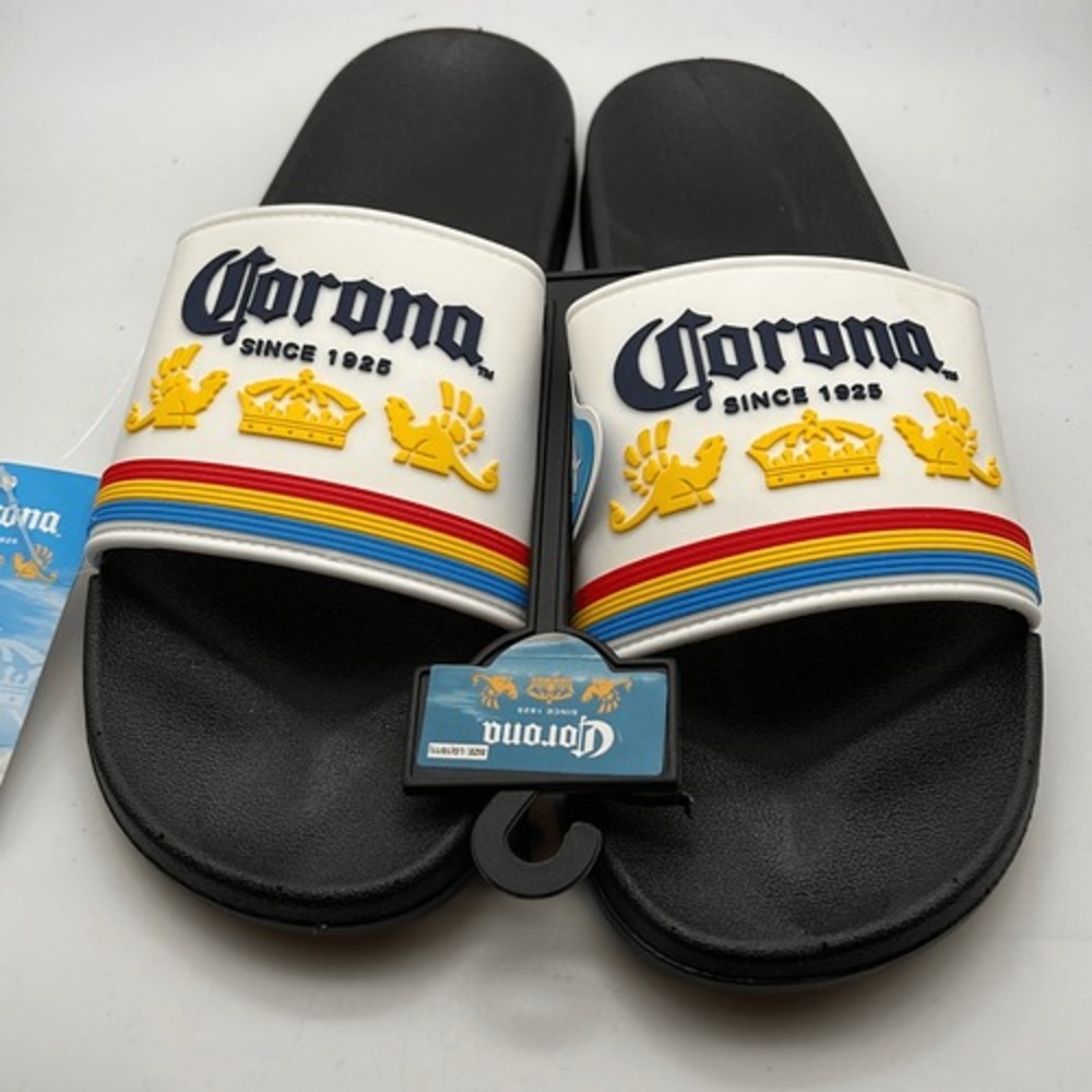 Corona Rubber Strap Slide Sandals Men's Large 10/11 NWT